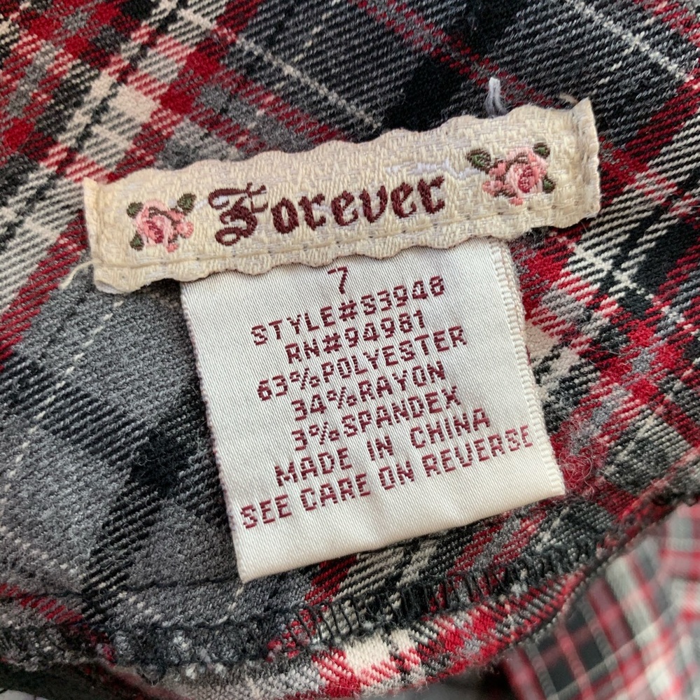 Plaid y2k Mini Skirt - Picture 5 of 6